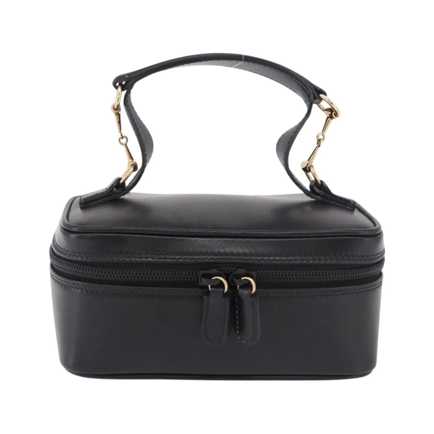 Gucci Horsebit Vanity leather, Black, Leather, Toiletry Case