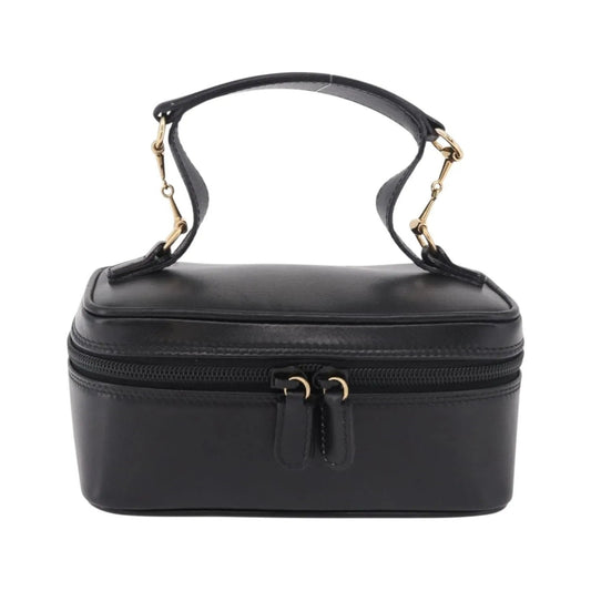 Gucci Horsebit Vanity leather, Black, Leather, Toiletry Case