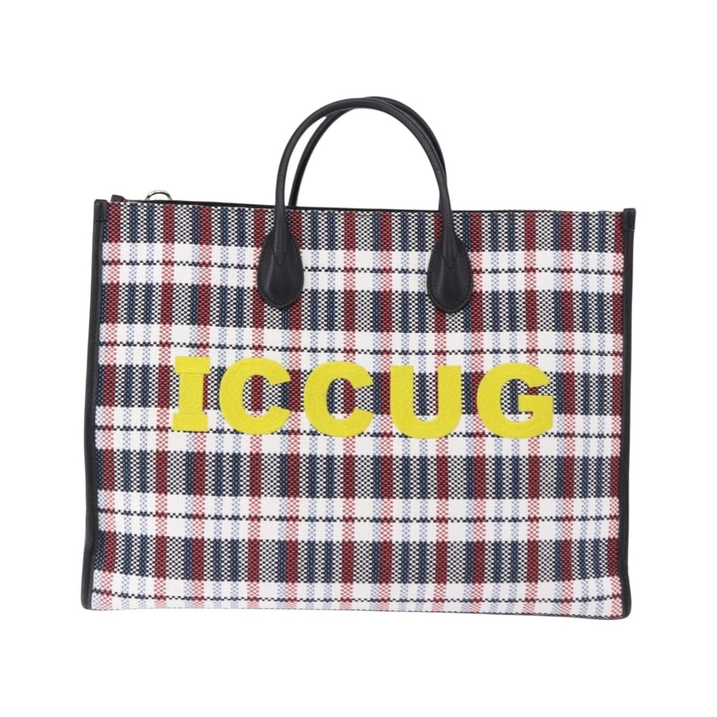 Gucci ICCUG Tote Embroidered Faux Raffia, Multicolour, Canvas, Tote Bag