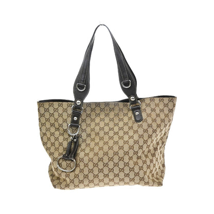 Gucci Icon Bit GG Canvas, Brown, Canvas, Tote Bag