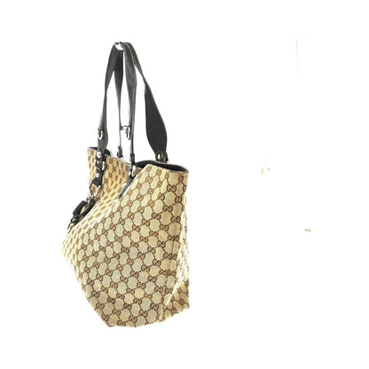 Gucci Icon Bit GG Canvas, Brown, Canvas, Tote Bag