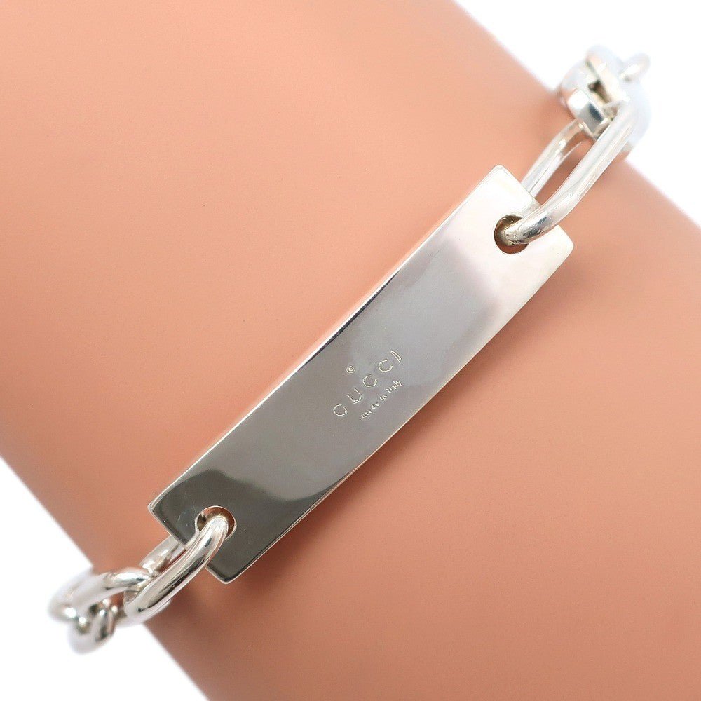 Gucci ID plate ovale chain bracelet - Brandsamsara