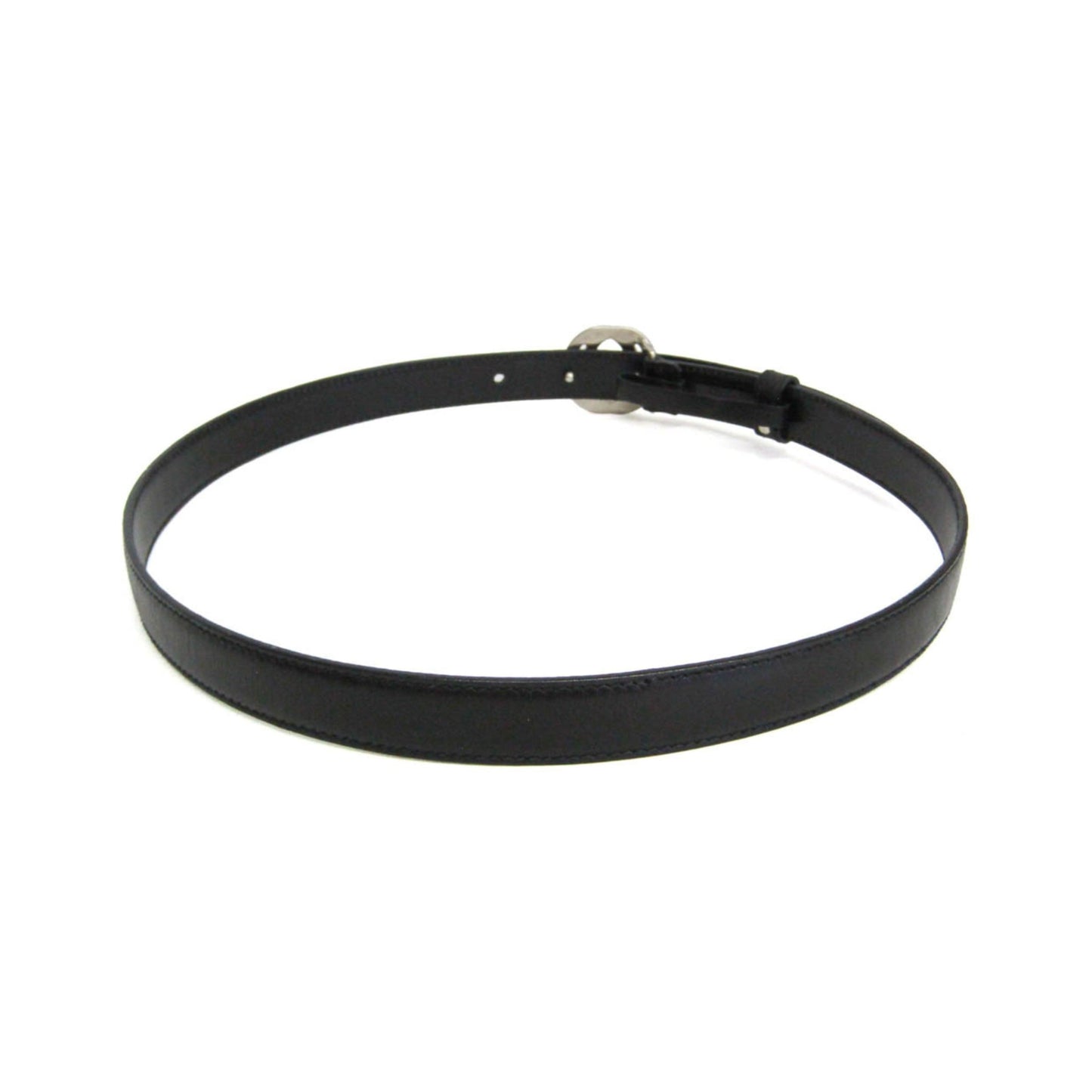 Gucci Interlocking G Belt (Outlet) Leather, Black, Leather, Belt
