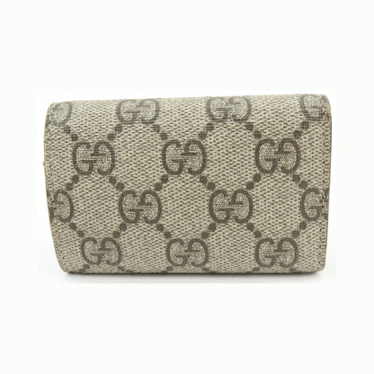 Gucci Interlocking G French GG Coated Canvas, Beige, Canvas, Wallet