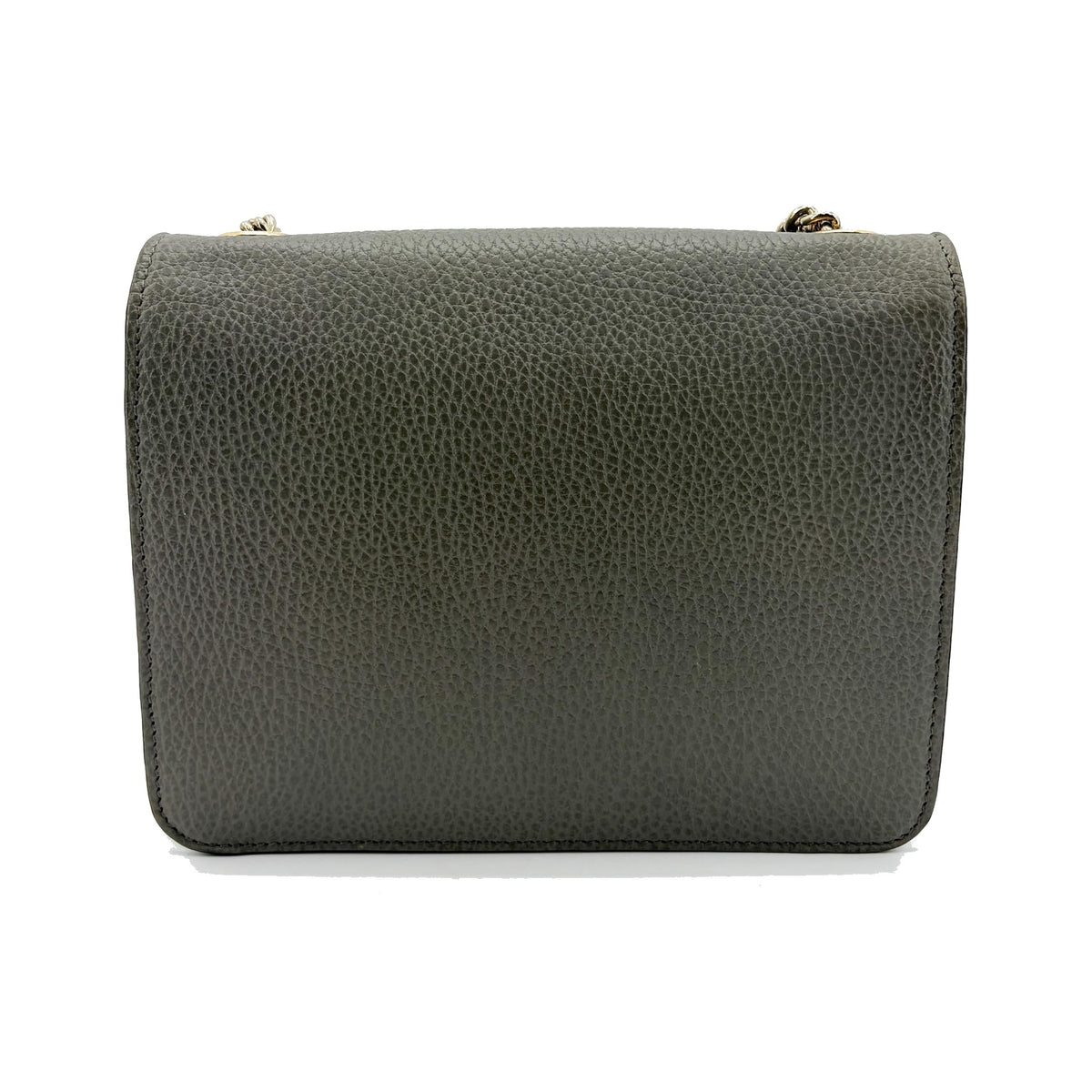 Gucci Interlocking Leather, Gold, Leather, Shoulder Bag