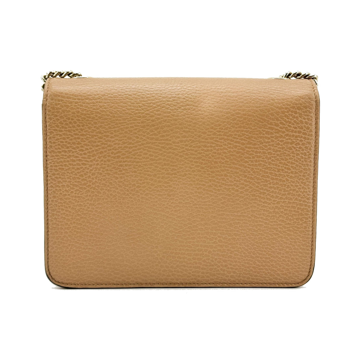 Gucci Interlocking Leather, Brown, Calfskin, Shoulder Bag