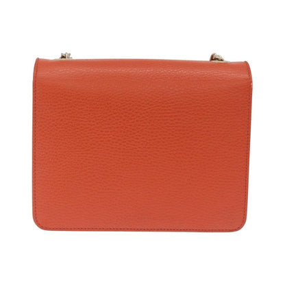 Gucci Interlocking Leather, Orange, Leather, Shoulder Bag