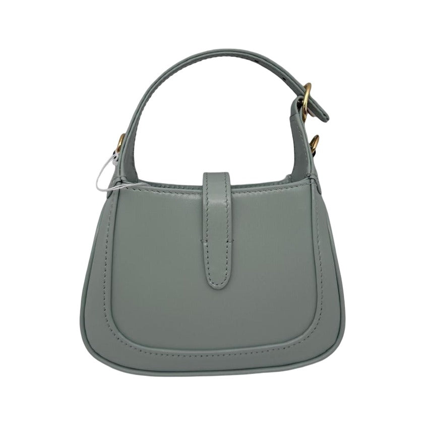 Gucci Jackie 1961 Chain Hobo Leather, Green, Leather, Shoulder Bag