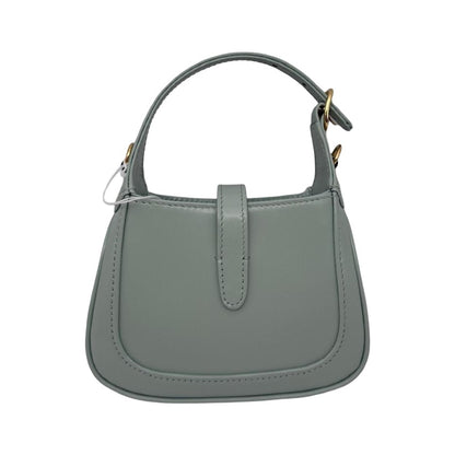 Gucci Jackie 1961 Chain Hobo Leather, Green, Leather, Shoulder Bag