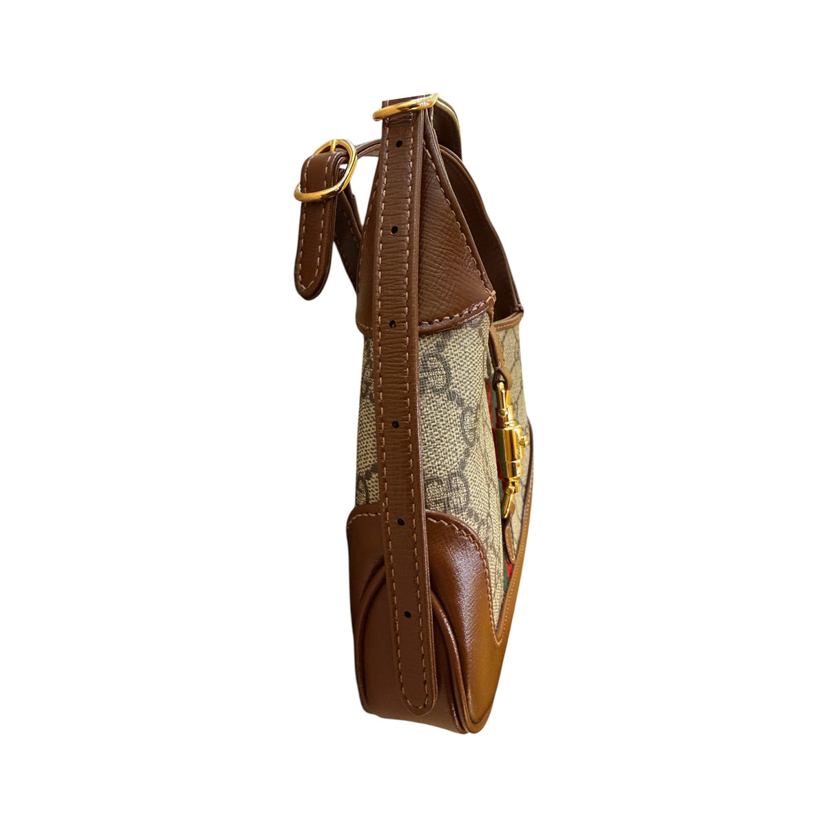Gucci Jackie 1961 Hobo GG Coated Canvas, Beige, Canvas, Handbag