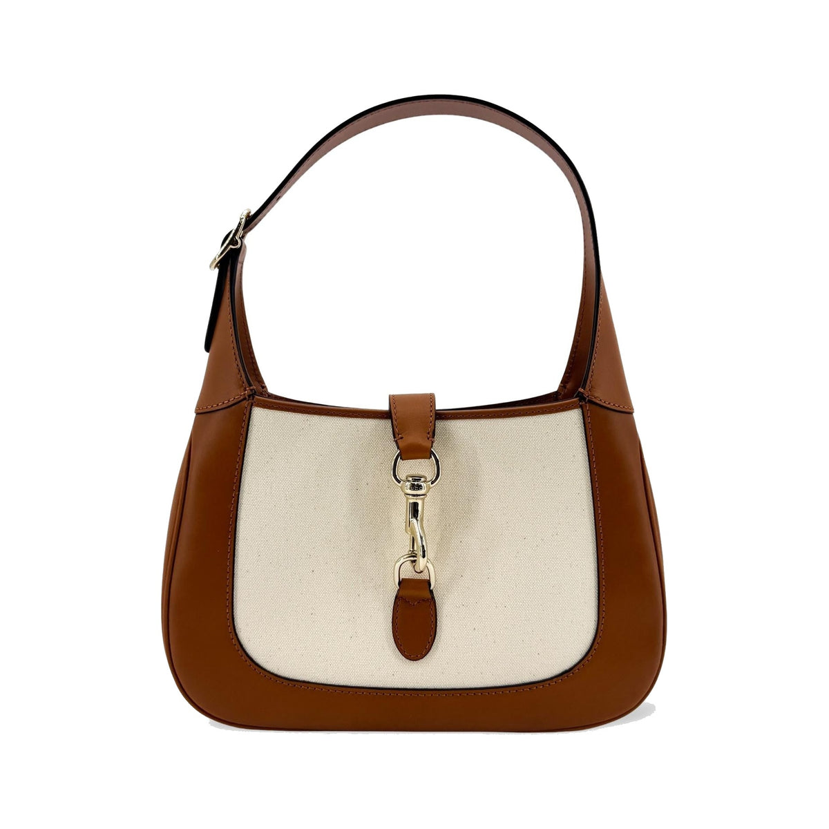 Gucci Jackie 1961 Hobo Leather, Brown, Leather, Shoulder Bag