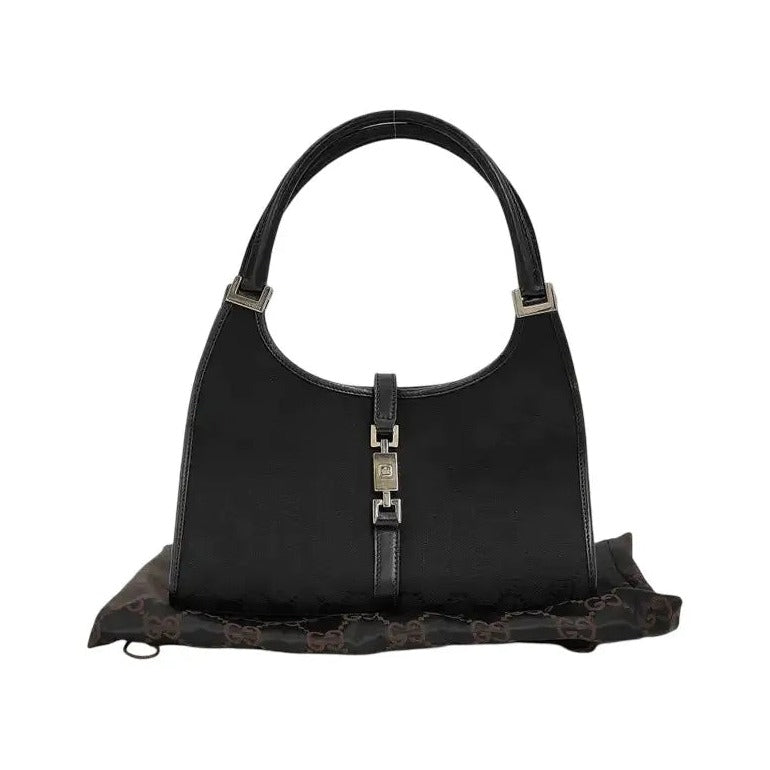 Gucci Jackie Canvas, Black, Canvas, Handbag