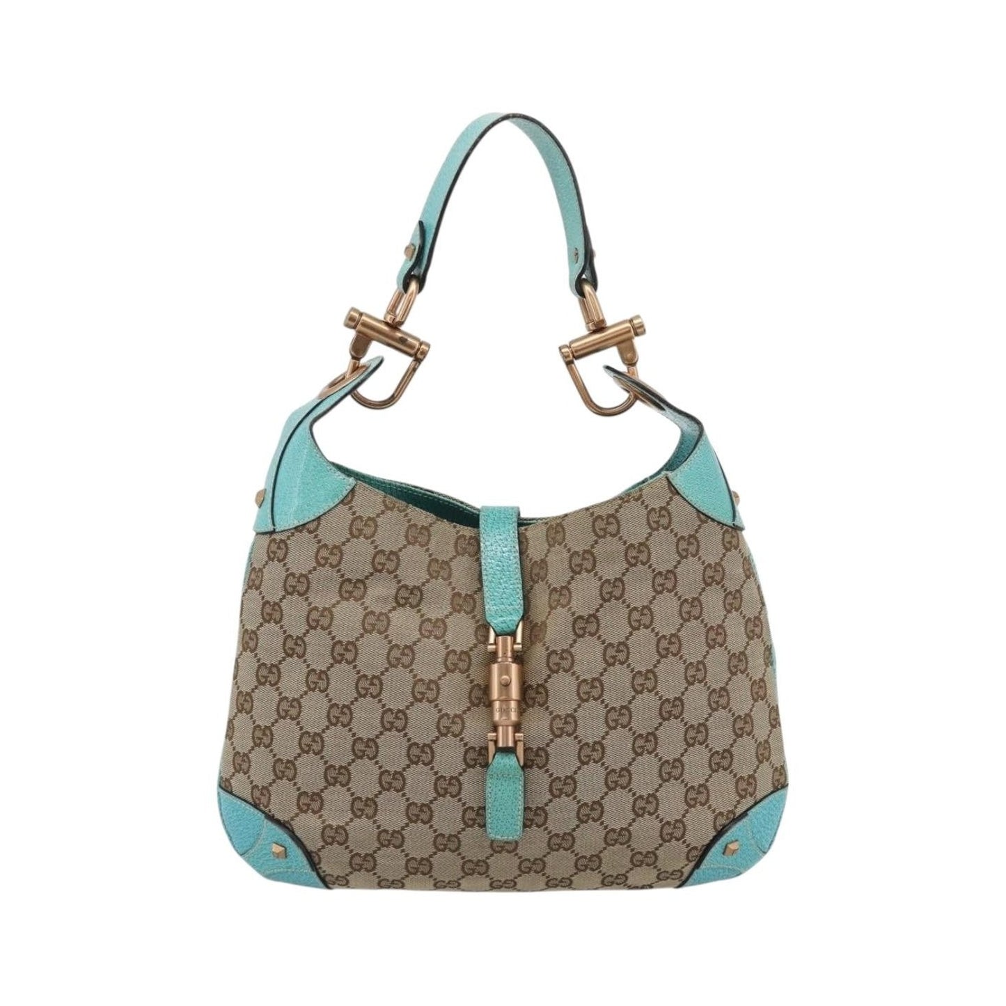 Gucci Jackie Canvas, Brown, Canvas, Handbag