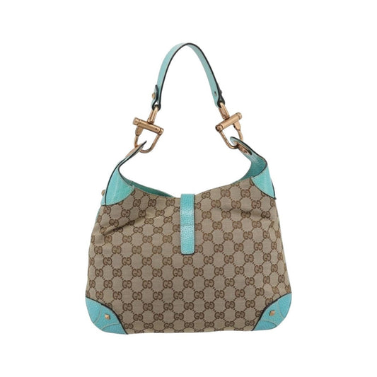 Gucci Jackie Canvas, Brown, Canvas, Handbag