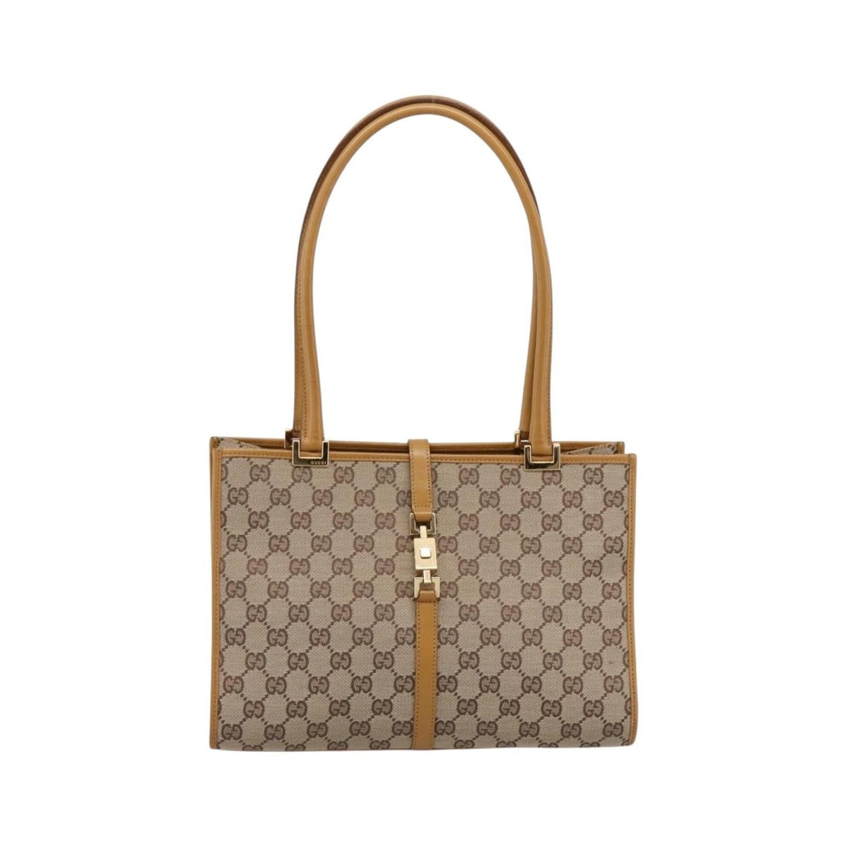 Gucci Jackie GG Canvas, Brown, Canvas, Tote Bag