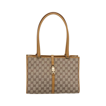 Gucci Jackie GG Canvas, Brown, Canvas, Tote Bag