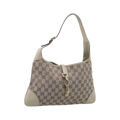 Gucci Jackie GG Canvas, Beige, Canvas, Tote Bag