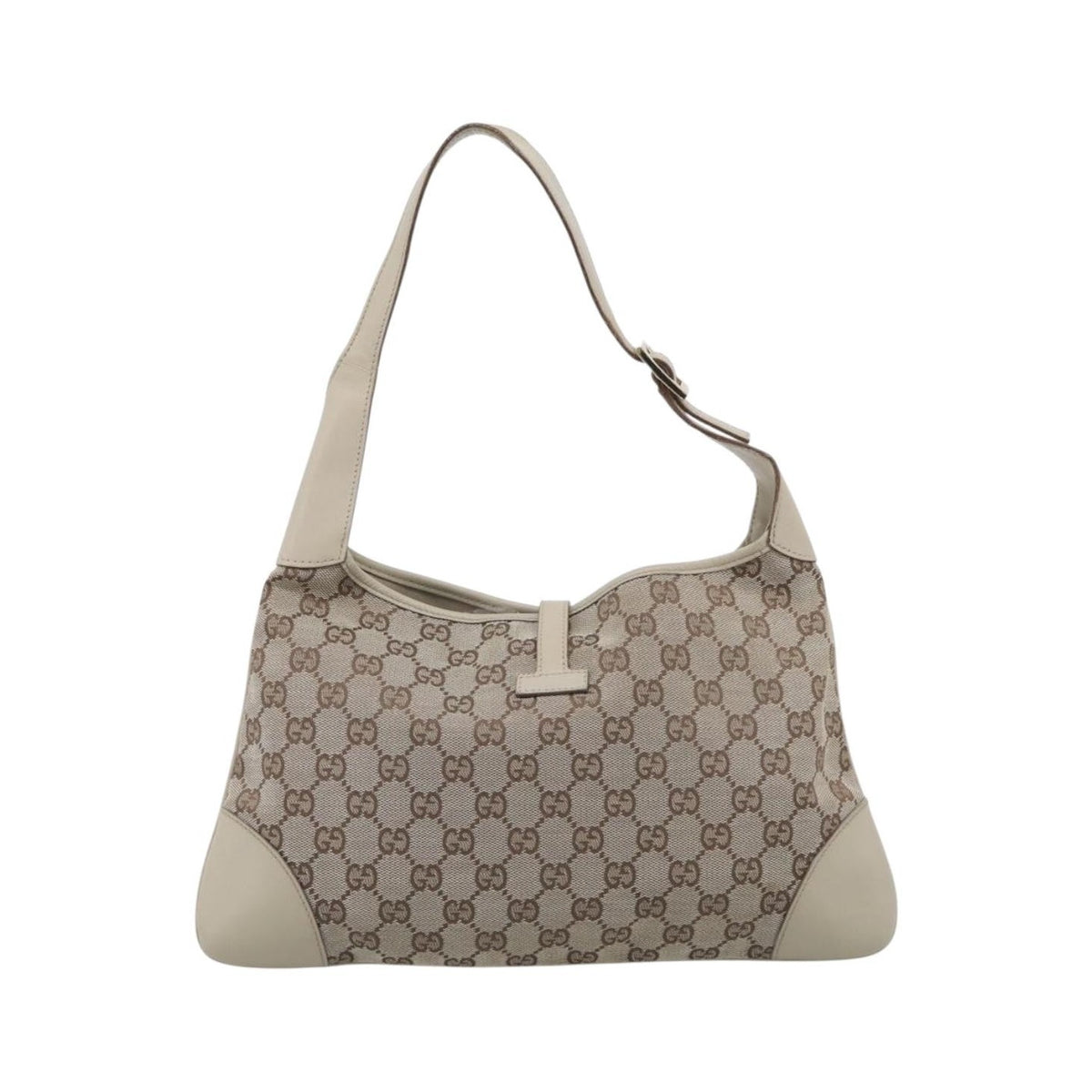 Gucci Jackie GG Canvas, Beige, Canvas, Tote Bag