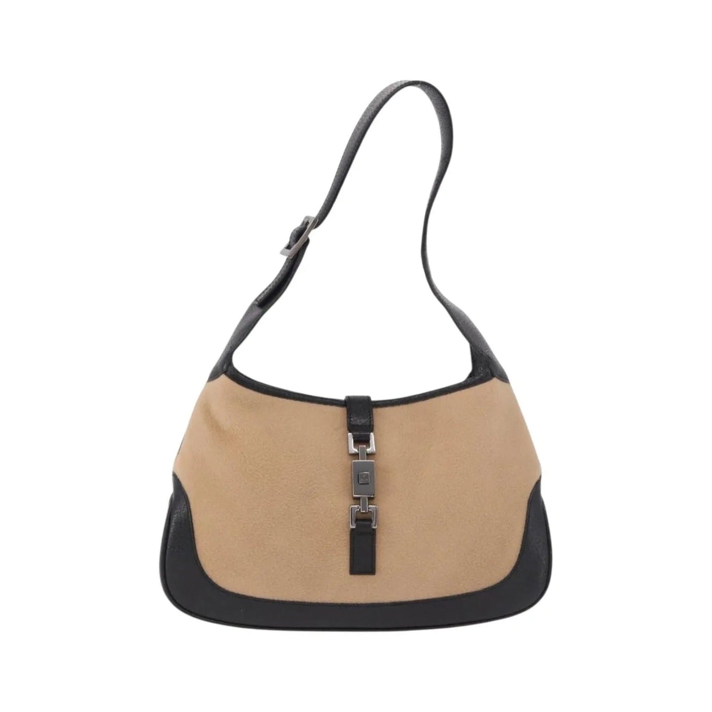 Gucci Jackie Hobo GG Canvas, Beige, Cotton, Shoulder Bag
