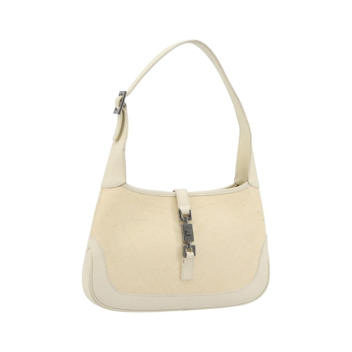 Gucci Jackie Hobo GG Canvas, Beige, Canvas, Shoulder Bag
