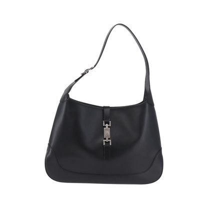 Gucci Jackie O Bouvier Hobo Leather, Black, Leather, Shoulder Bag