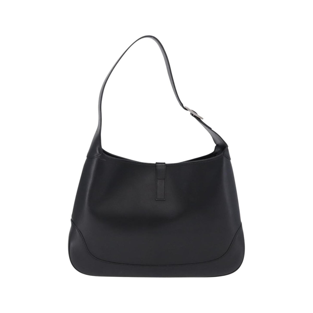 Gucci Jackie O Bouvier Hobo Leather, Black, Leather, Shoulder Bag