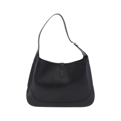 Gucci Jackie O Bouvier Hobo Leather, Black, Leather, Shoulder Bag