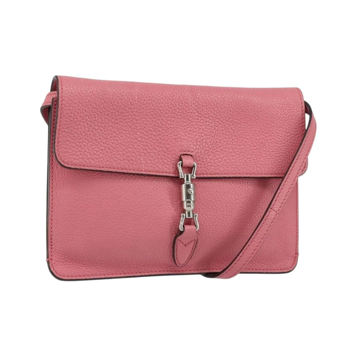Gucci Jackie Soft Convertible Clutch Leather, Pink, Leather, Handbag