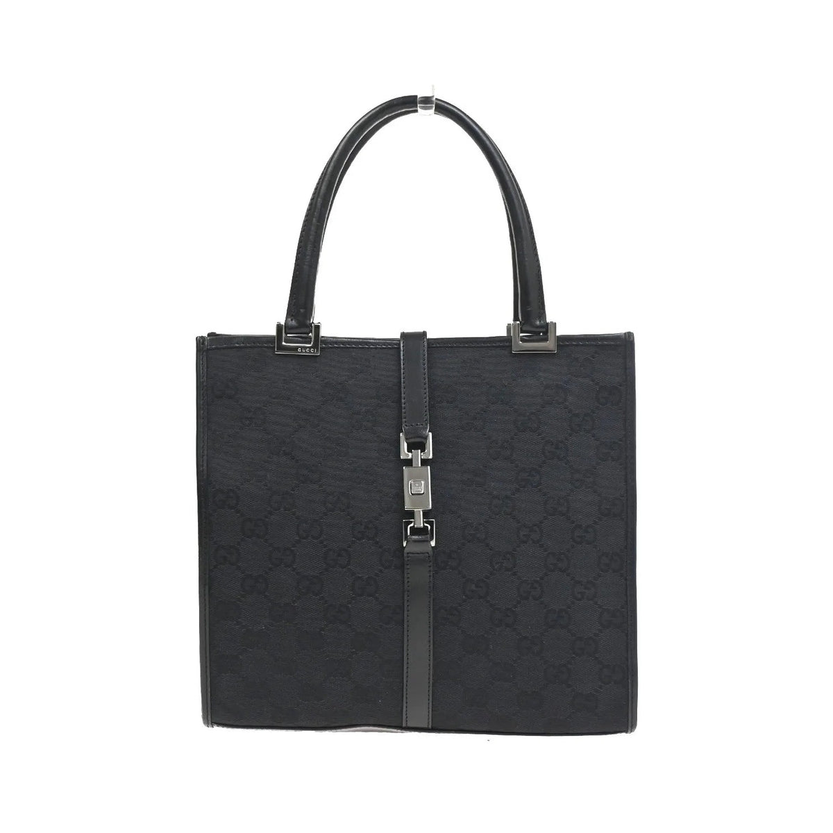 Gucci Jackie Tote GG Canvas and leather, Black, Canvas, Handbag