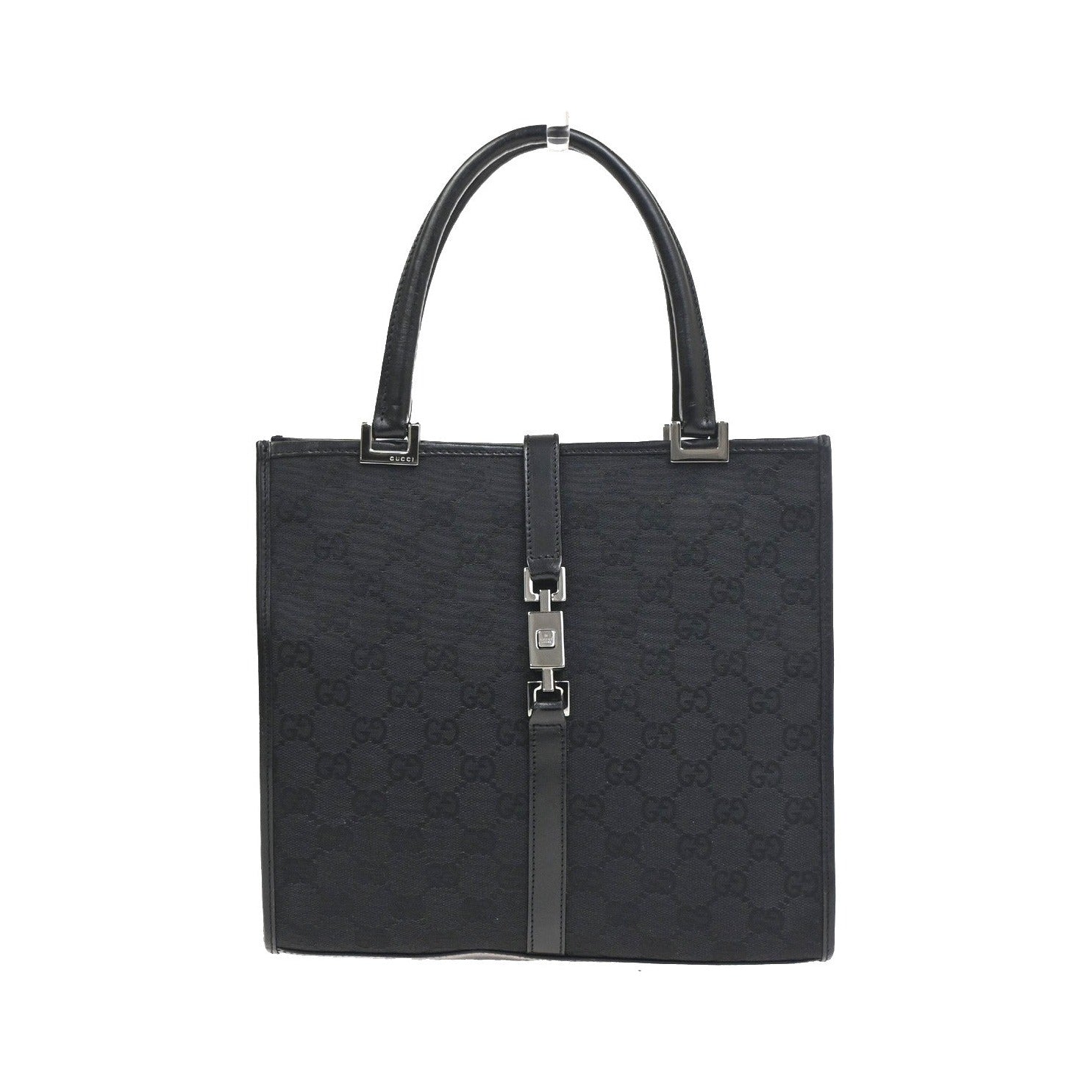 Gucci Jackie Tote GG Canvas and leather, Black, Canvas, Handbag