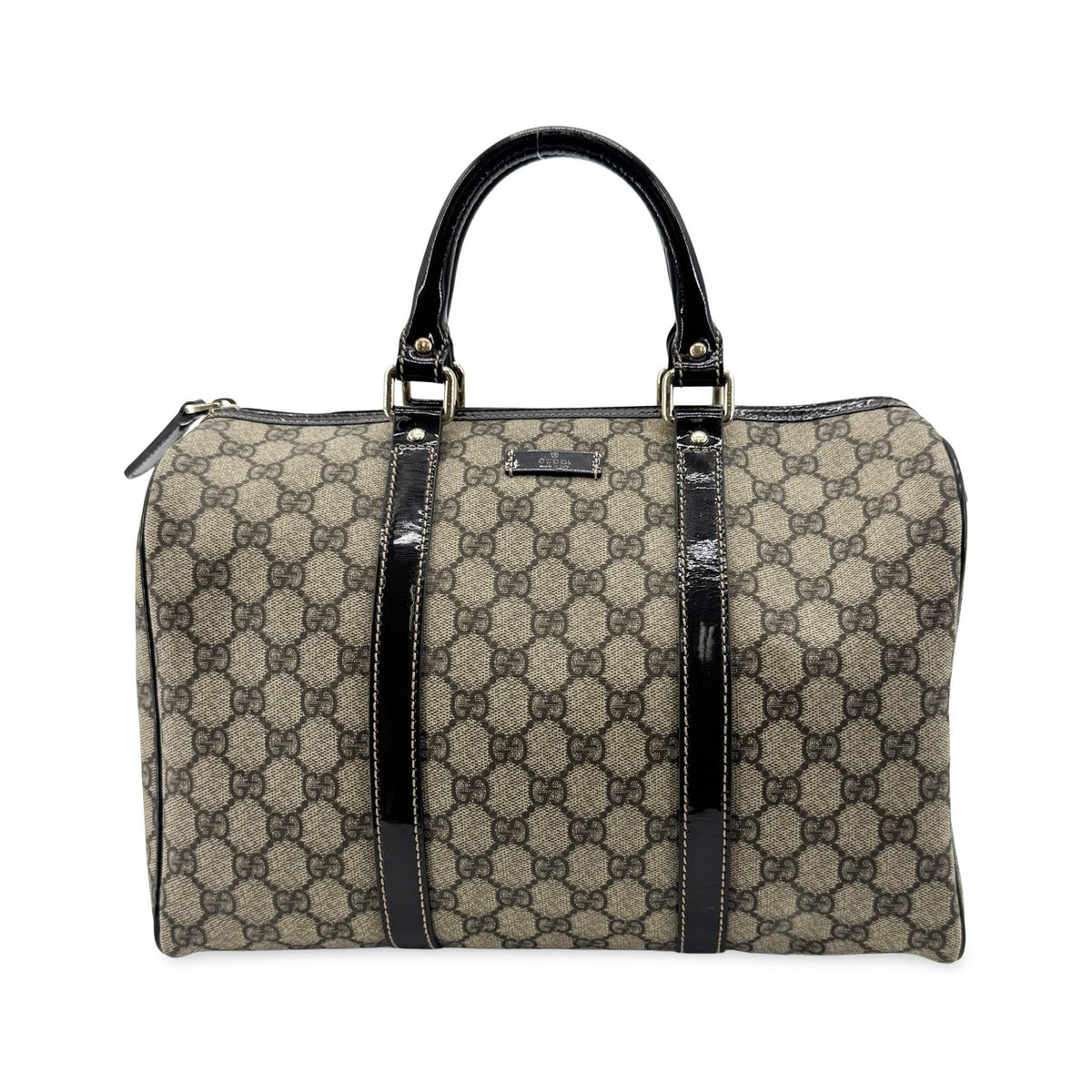 Gucci Joy Boston GG Coated Canvas, Black, Canvas, Handbag
