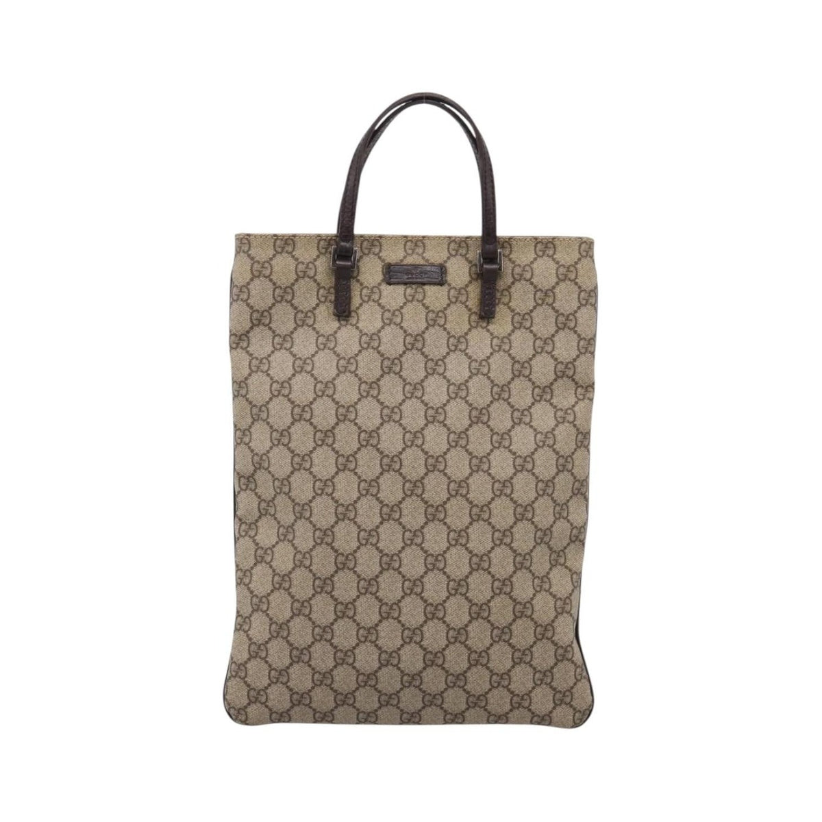 Gucci Joy Plus Flat GG Coated Canvas, Beige, Canvas, Tote Bag
