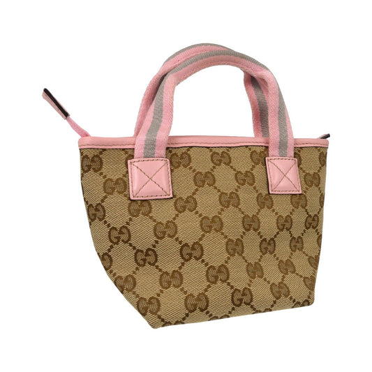 Gucci Kid's Web GG Canvas, Beige, Canvas, Tote Bag