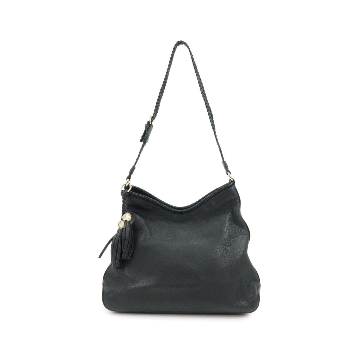 Gucci Marrakech Hobo Leather, Black, Leather, Shoulder Bag
