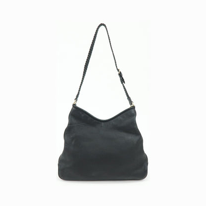Gucci Marrakech Hobo Leather, Black, Leather, Shoulder Bag