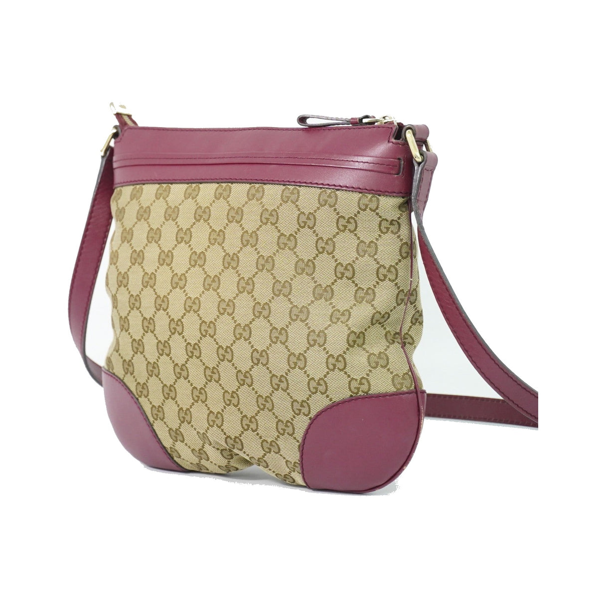Gucci Mayfair Messenger GG Canvas and Leather, Beige, Canvas, Shoulder Bag