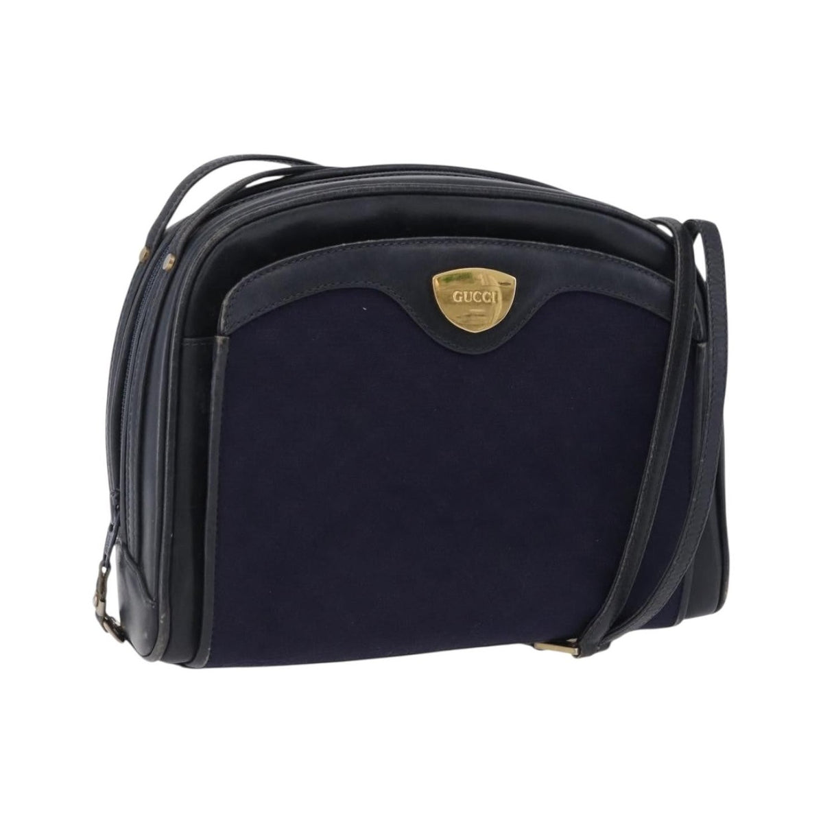 Gucci Micro GG Canvas Canvas, Navy, Canvas, Shoulder Bag