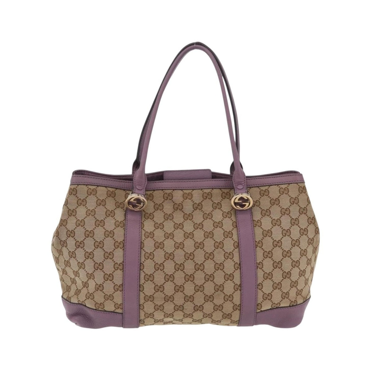 Gucci Miss GG GG Canvas with Leather, Beige, Canvas, Tote Bag