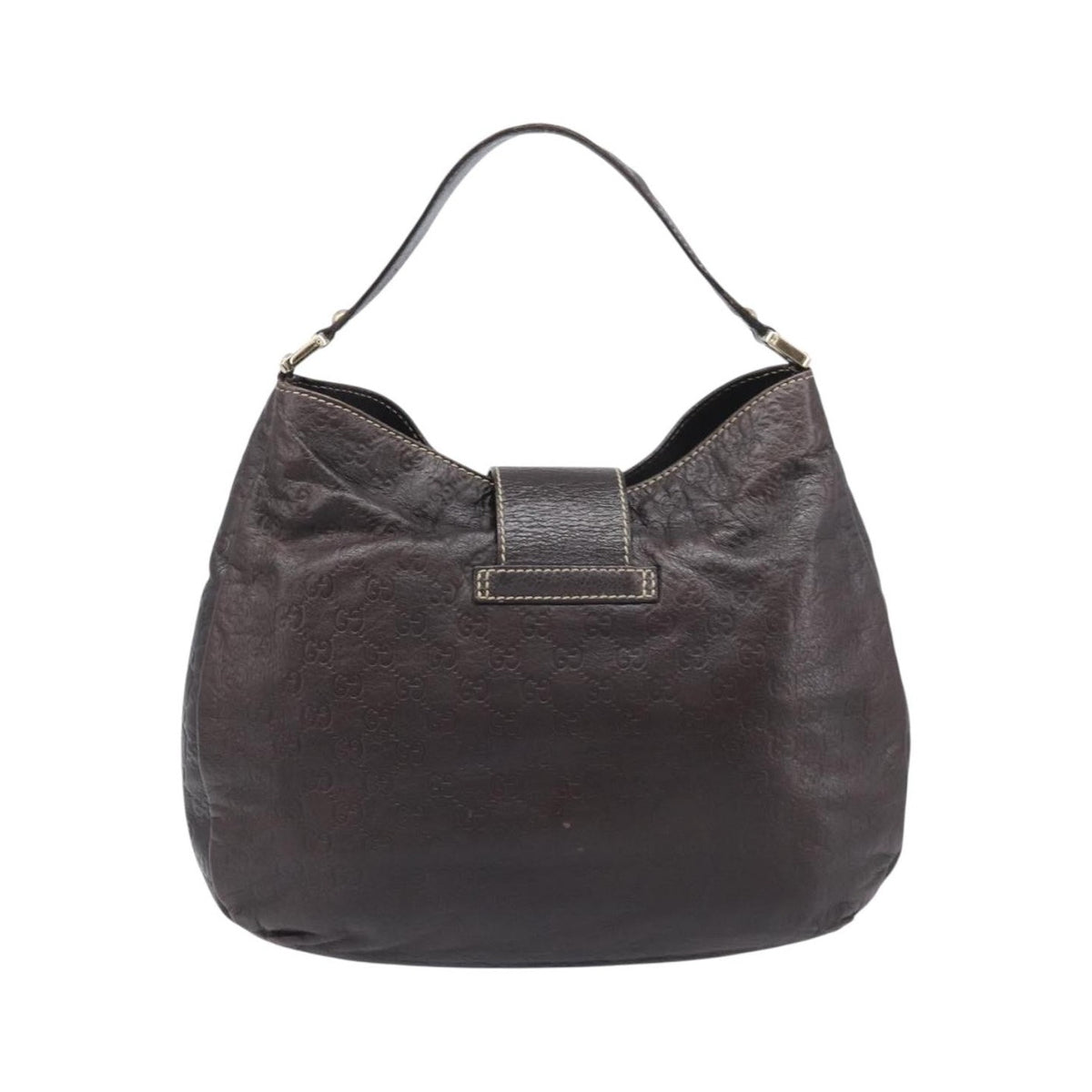 Gucci New Ladies Web Hobo Guccissima Leather, Brown, Leather, Shoulder Bag