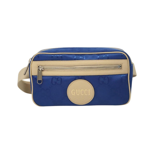 Gucci Off The Grid Belt GG Econyl, Blue, Canvas, Shoulder Bag