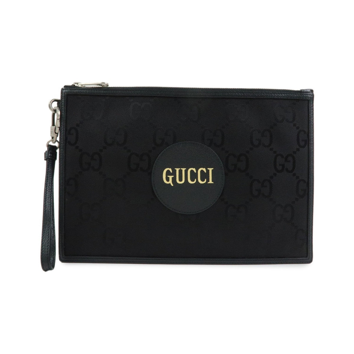 Gucci Off The Grid Zip GG Econyl, Black, Nylon, Clutch
