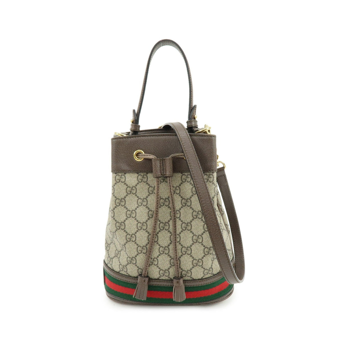 Gucci Ophidia Bucket GG Coated Canvas, Beige, Canvas, Handbag