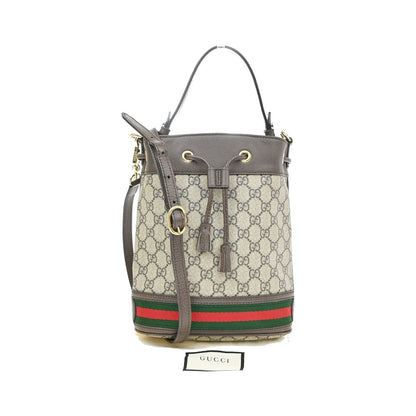 Gucci Ophidia Bucket GG Coated Canvas, Brown, Canvas, Handbag