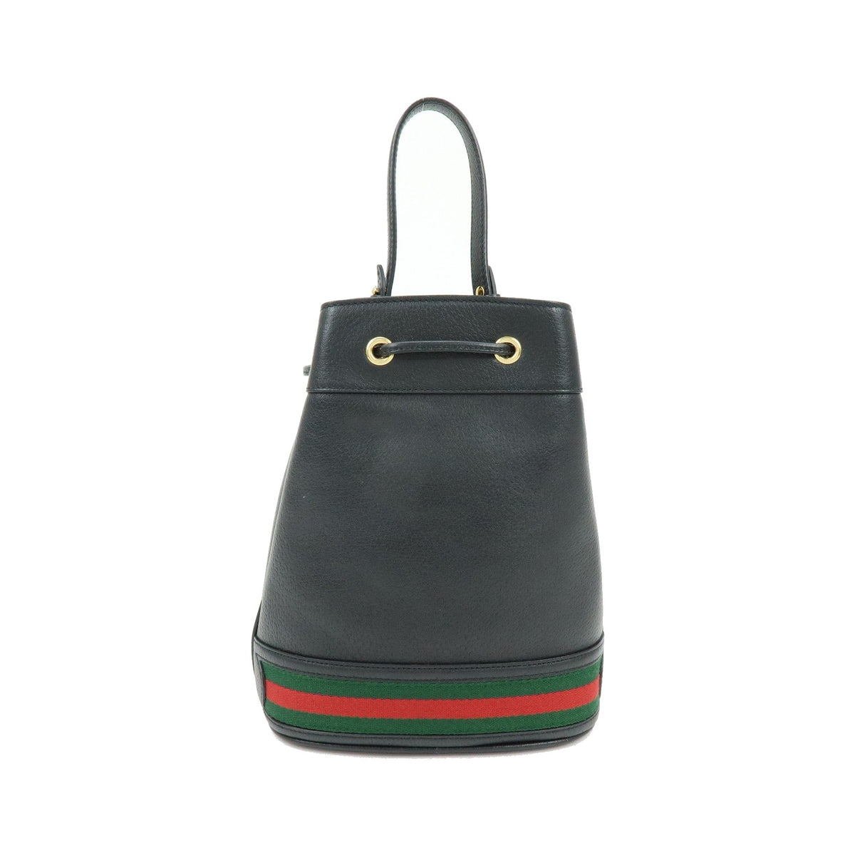 Gucci Ophidia Bucket Leather, Black, Leather, Handbag