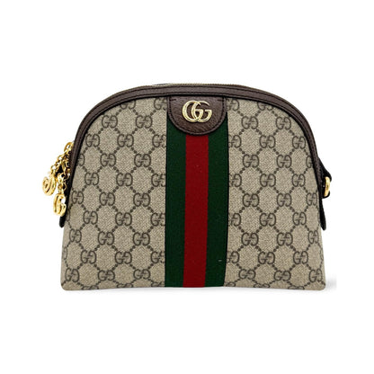 Gucci Ophidia Dome GG Coated Canvas, Brown, Canvas, Shoulder Bag
