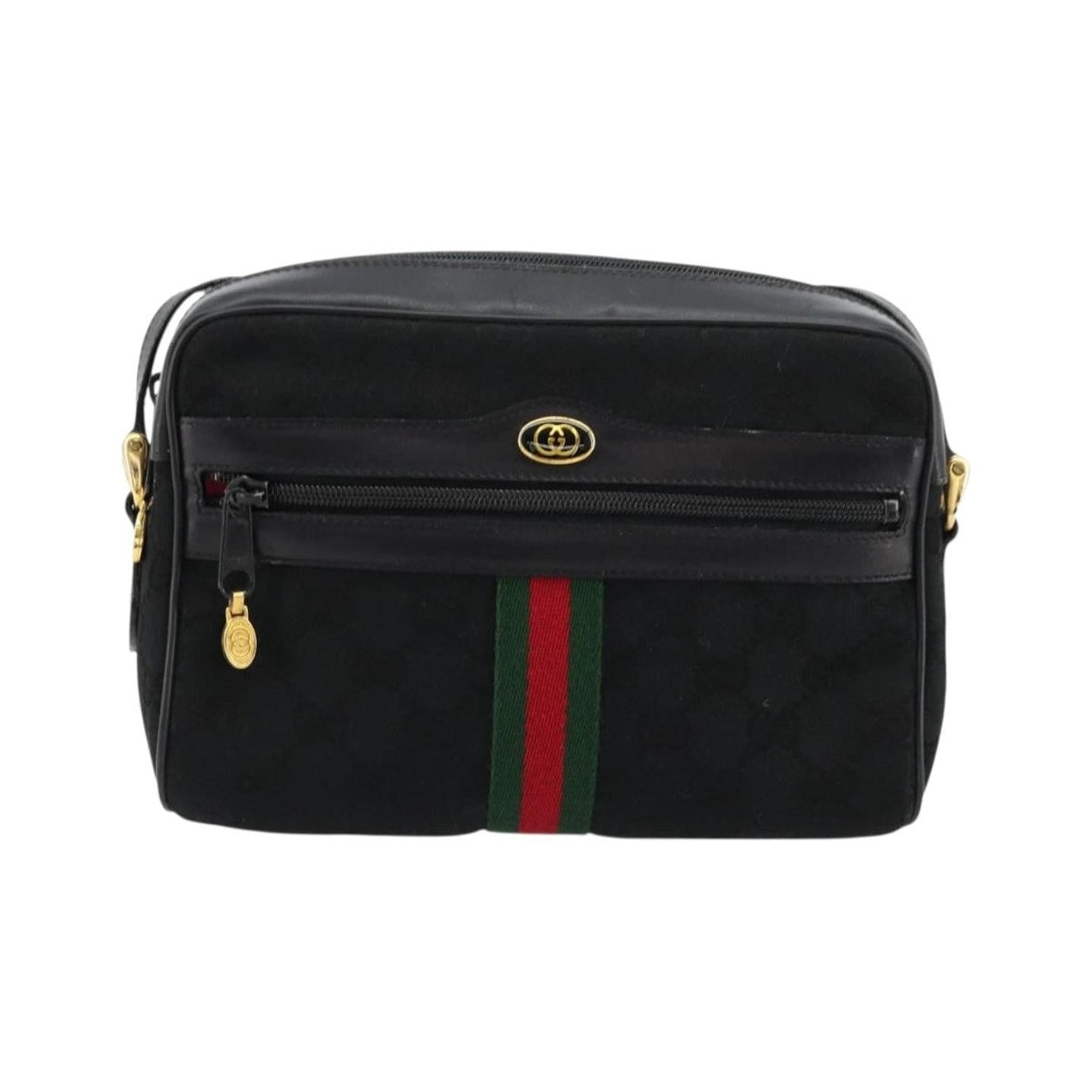 Gucci Ophidia GG Canvas, Black, Canvas, Shoulder Bag