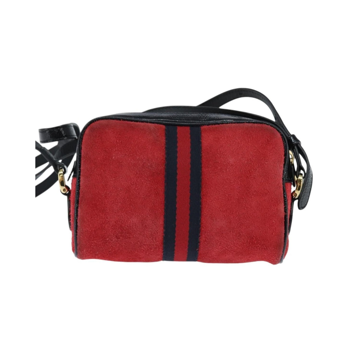 Gucci Ophidia Suede, Red, Suede, Shoulder Bag