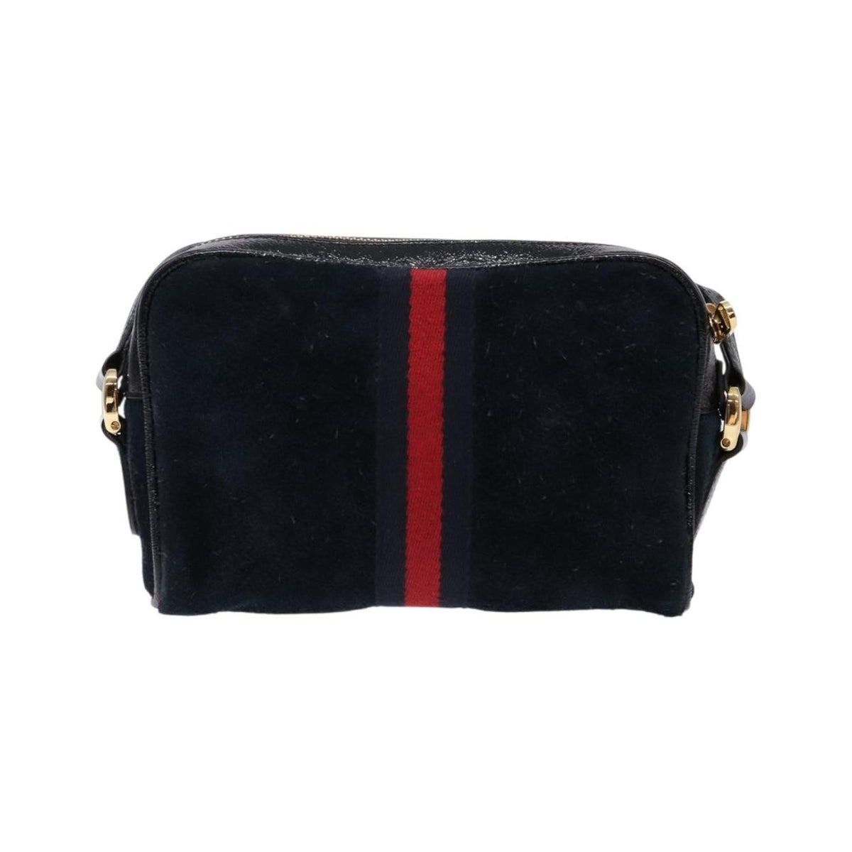 Gucci Ophidia Suede, Navy, Suede, Shoulder Bag