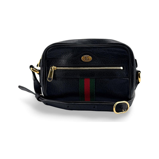 Gucci Ophidia Suede, Black, Leather, Briefcase