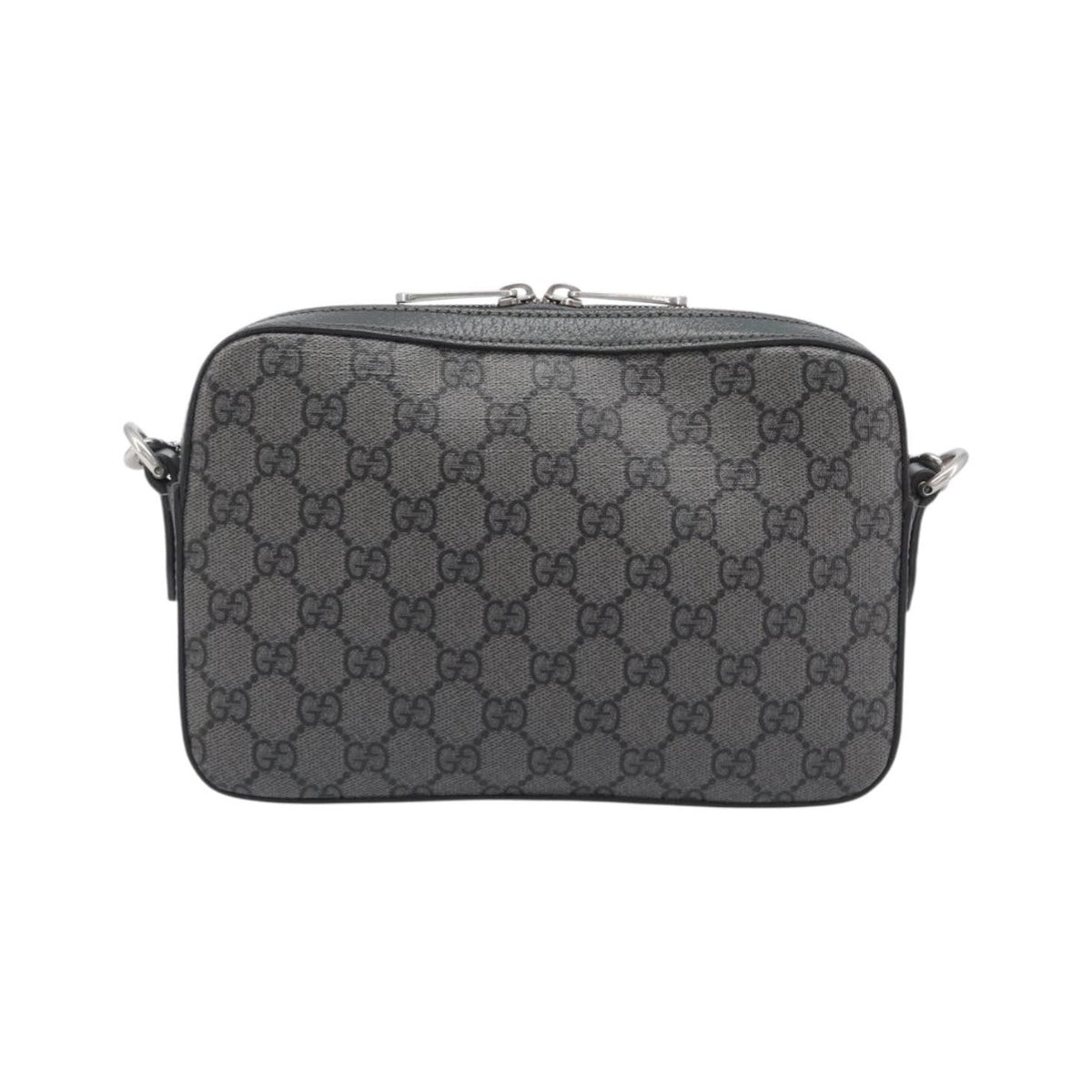 Gucci Ophidia Zip Wristlet GG Coated Canvas, Gray, Canvas, Shoulder Bag